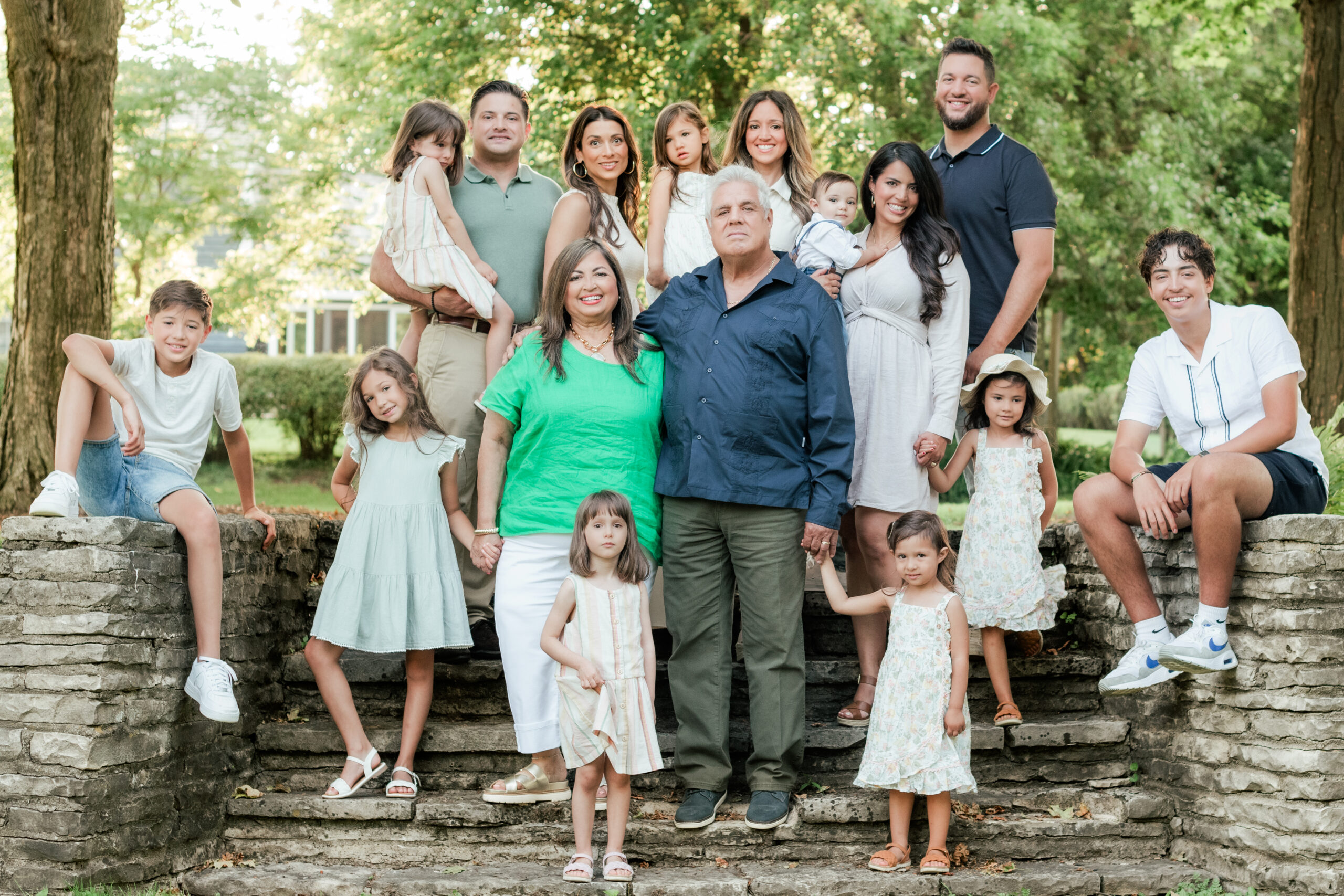 a multi-generational family photo session