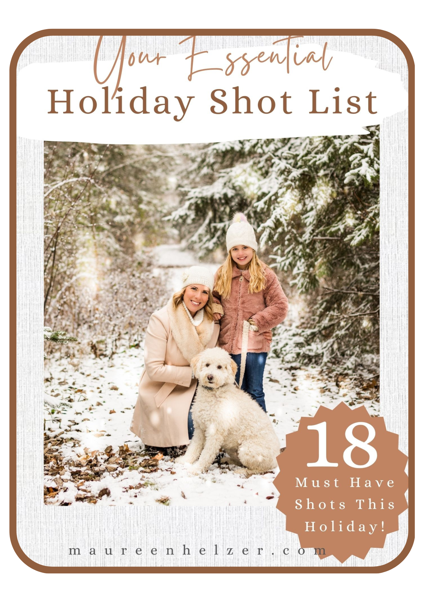 Free Holiday Shot List - Your guide to festive photography fun